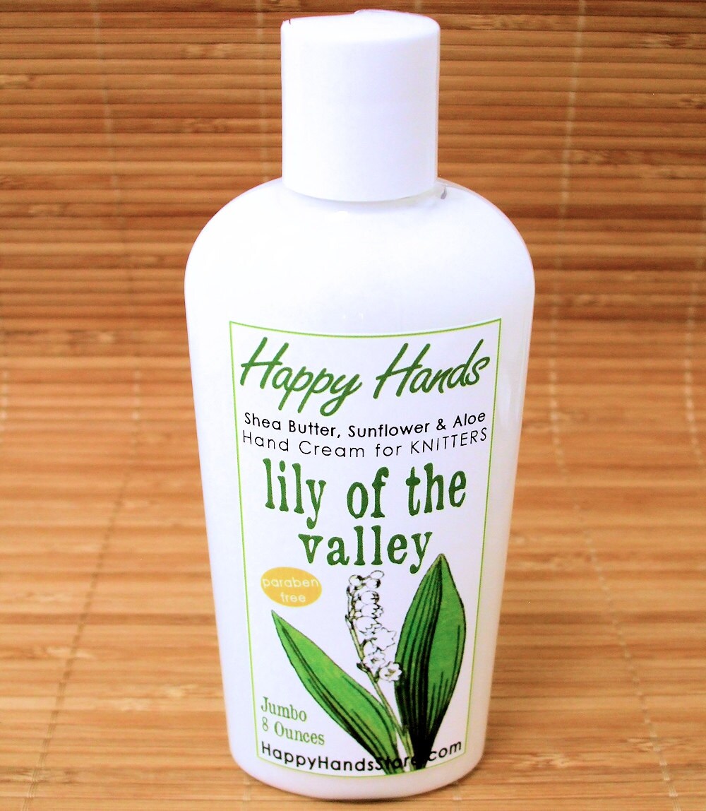 Lily of the Valley Hand Cream for Knitters 8oz by HappyHandsStore
