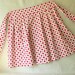 Vintage Print Cotton Apron Red
