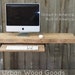 Modern Industrial small desk 45" x 11.5" w x 30" tall with sliding locker basket and keyboard tray with free shipping