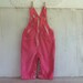 Vintage Pink Corduroy Overalls