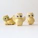 Vintage Owl Figurines Miniatures - Set of Three - Instant Collection