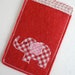 iPhone 4s, 4, 3g/ iPod/ Wool Felt Sleeves Pouch Case - Applique elephant