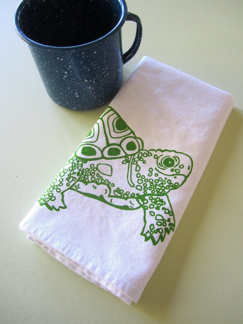 Cloth Napkins Screen Printed Cloth Napkins Eco by ohlittlerabbit