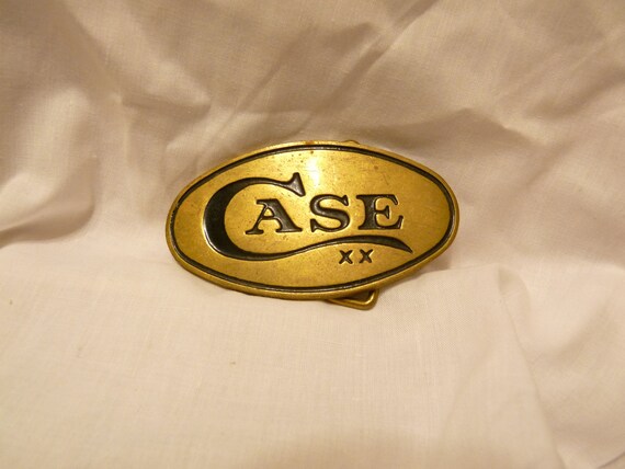 Case XX belt buckle circa 1980 Case knife logo