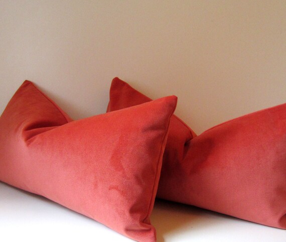 Set Of Two Coral Pillows Decorative Pillows 12 X 22   Il 570xN.377919079 6l9e 