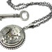Steampunk Pendant - Silver Mechanical Watch Necklace - Ruby Jewel Swiss Watch Pendant