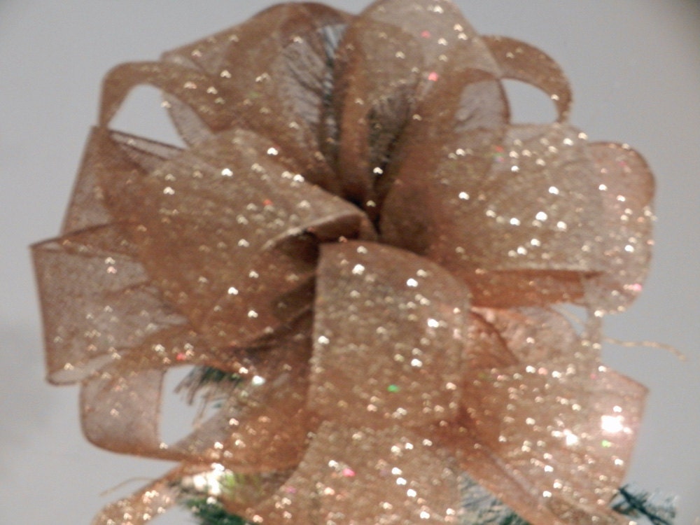 large gold shimmer christmas tree topper bow reserved for large gold shimmer christmas tree topper bow reserved for