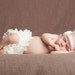 Newborn Bloomers - Off White, Ivory Lace Ruffle Sugar Bottoms - Cotton NB (0-12 months)