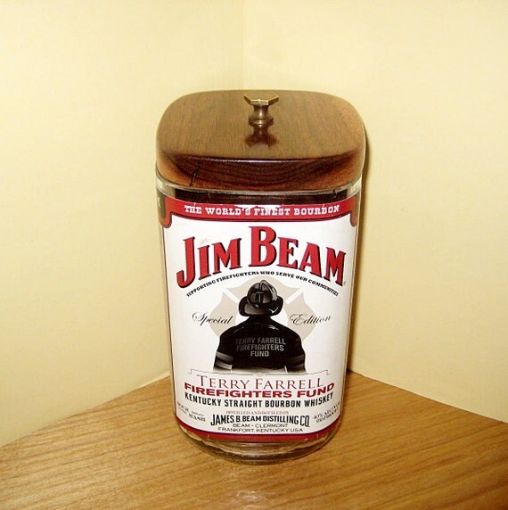 Recycled Repurposed Liquor Bottles Jim Beam
