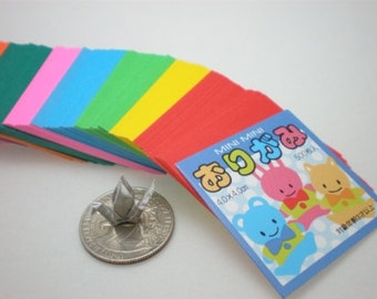 500 pcs Super Miniature Rainbow Square Paper Pack for Japanese Origami Crane Folding