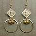 Gold Filigree Hoop Earrings