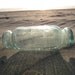 Japanese Glass Fishing Float - Hokkaido Roller Used for Octopus Fishing, Sand Inside, Kanji Marks