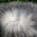 Gray Silver English Angora Fiber Felting Spinning 5oz reserved for Peggy