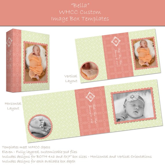 Items Similar To Bella Whcc Custom Image Box Template Templates For Photographers On Etsy Whcc Templates For Photographers