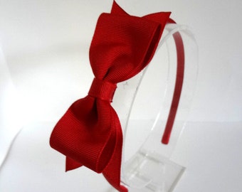 Red Bow Headband / Snow White Headband / Fouth of July Headband / Bow Headband for Adults & Girls / Red Bow / Adult Headband/ Girls Headband