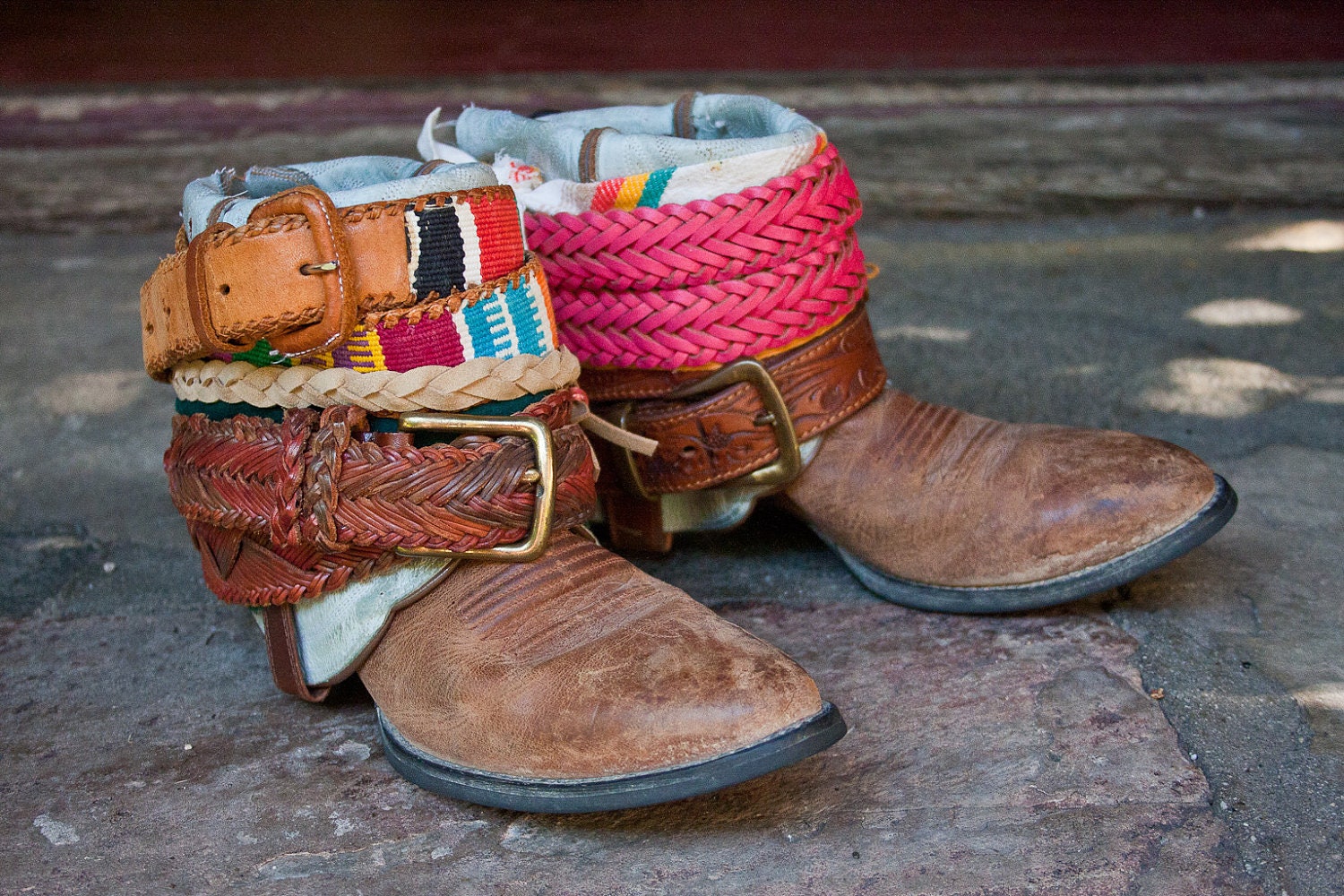 UPCYCLED Vintage REWORKED cowboy boots custom by jadaandjon