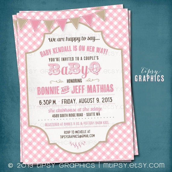 Picnic Baby Shower Invitations 5