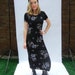 Vintage Dragon Maxi Dress, 90's, Stretchy, Club Kid, Tumblr, Dragons, Size Medium