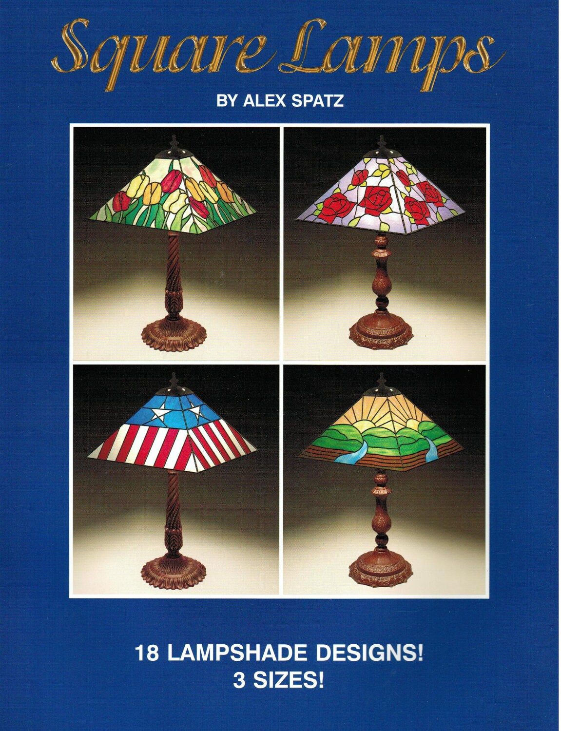 Square Lamps Stained Glass Lampshade Pattern Book 18