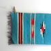 vintage woven aztec rug