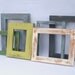 Martin Frame Collection, 6 painted wooden frames - open gallery grouping - upcycled shabby cottage chic - rustic cabin