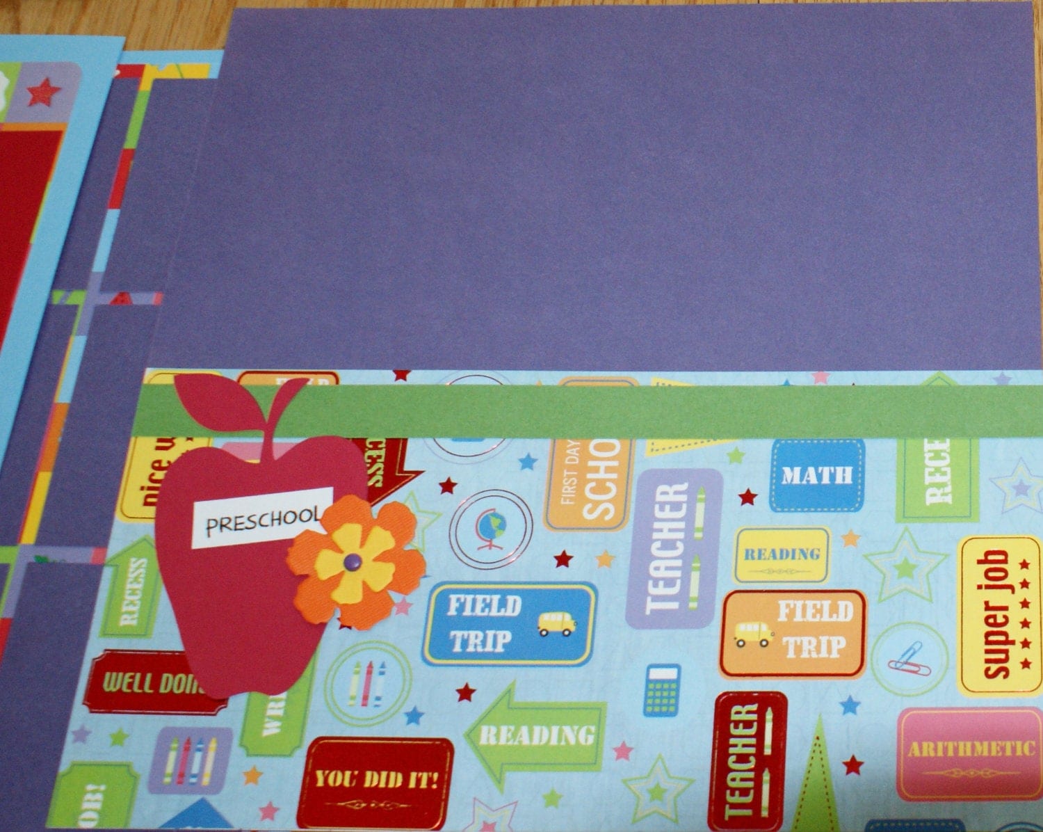 Premade School Scrapbook Album School Years Scrapbook Album