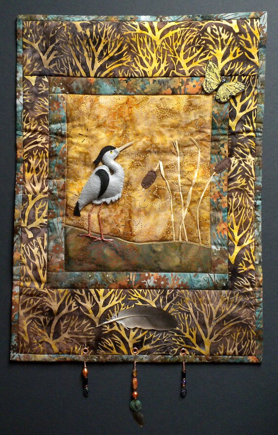 Blue Heron Art Quilt Pattern