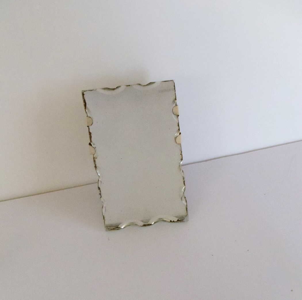 Vintage Scalloped & Beveled Mirror Vanity by UrbanRenewalDesigns