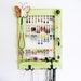 Upcycled Window Jewelry Holder, Green Jewelry Storage, Wall Hanging Jewelry Organizer, Jewelry Display - Upcycled Decor