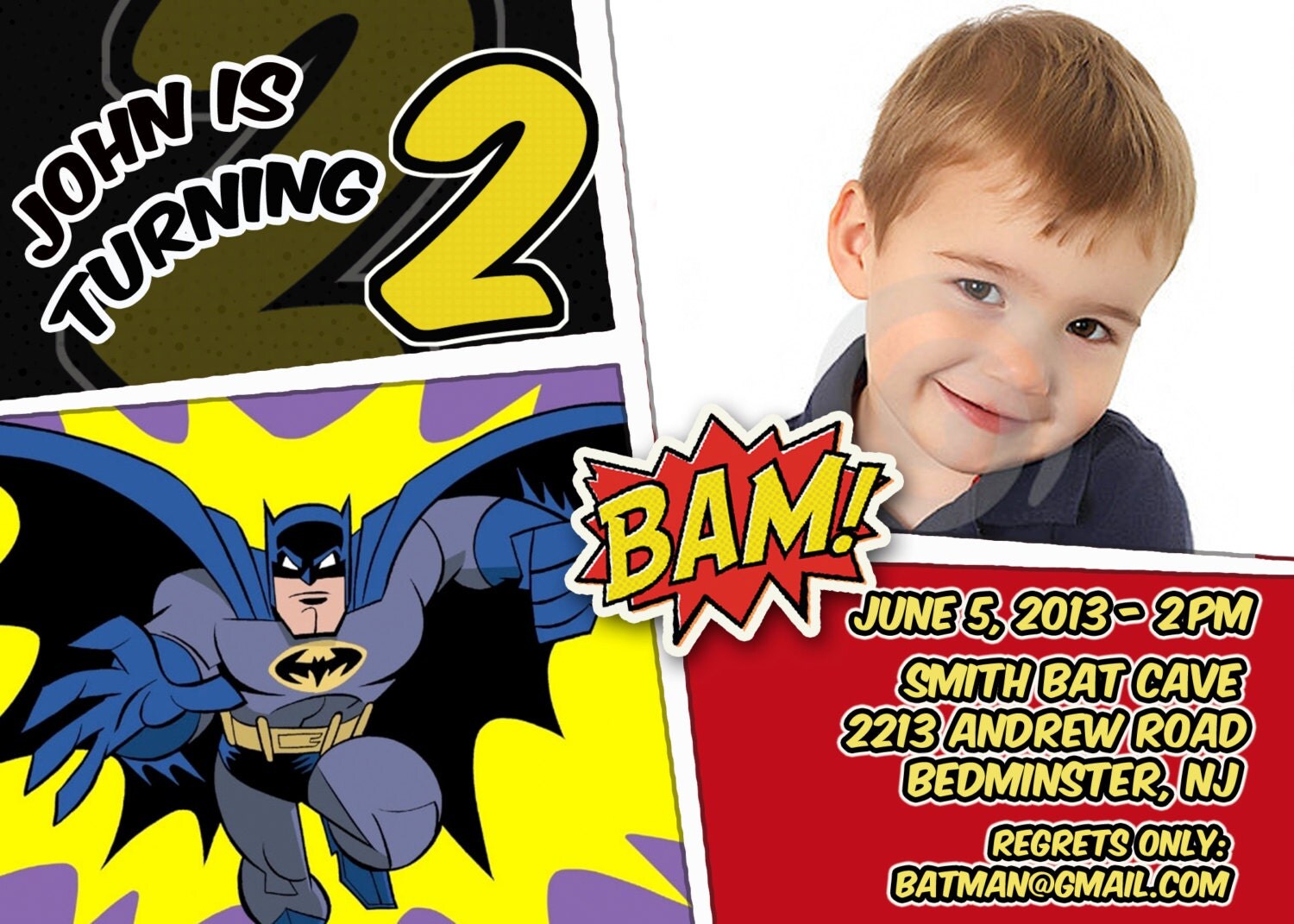 Batman thank you notes batman diy print thank you cards