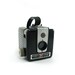 Vintage kodak camera - 1950s Kodak Brownie Hawkeye black titanium gray silver