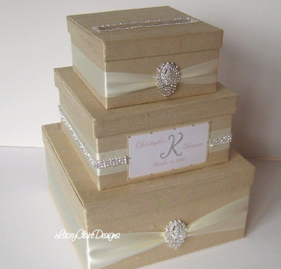 Wedding Card Box Bling Card Box Rhinestone Money Holder