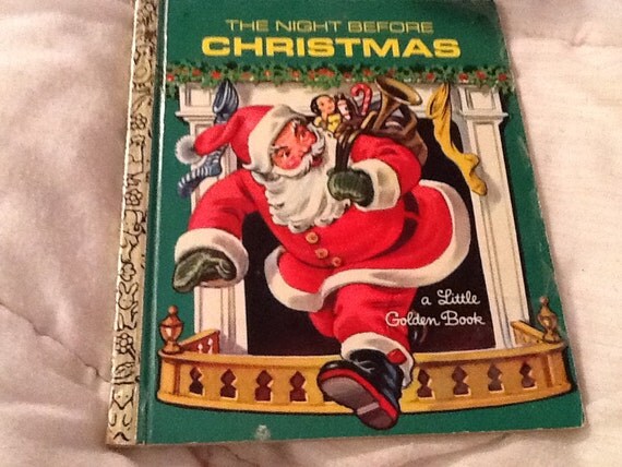 Vintage The Night Before Christmas Little Golden