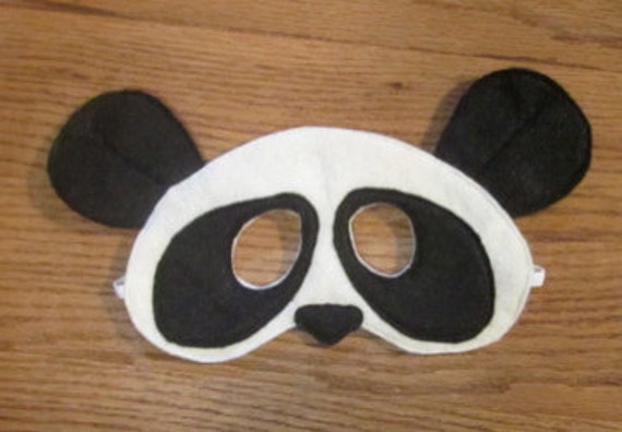 Items similar to Felt Panda Mask on Etsy