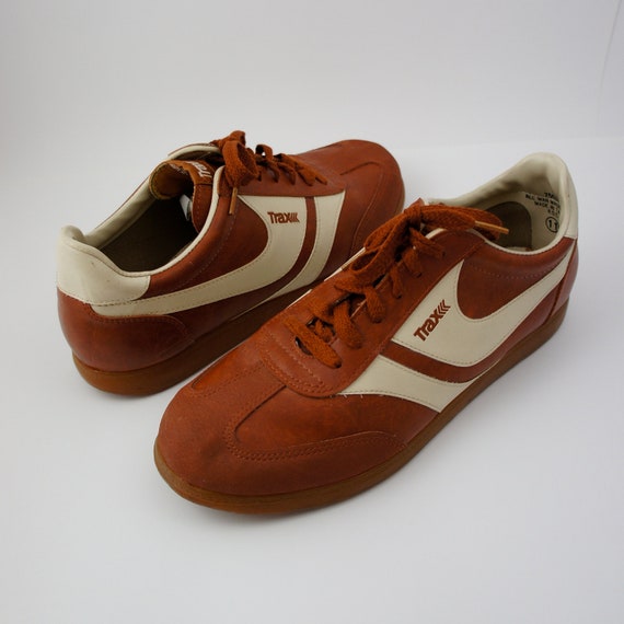 Vintage 80's Trax Sneakers with Gum Soles Mens Size 11