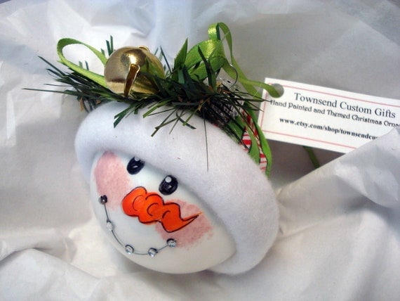 Items similar to BRACES DENTIST SNOWMAN Christmas Ornament Handmade ...