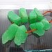 CHRYSOPRASE BEAdS. Mint Color. Semi Rough. 8pc. 136.05 cts. 9x15 to 10x21mm (CH143)