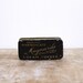 Vintage Maynards tin Cream Toffee tin from 1920s black purple and silver metal box or tin sewing