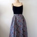 1970s A-Line Skirt / Liberty of London Print Cotton