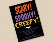 Scary Spooky Creepy Halloween Invitation Il_170x135