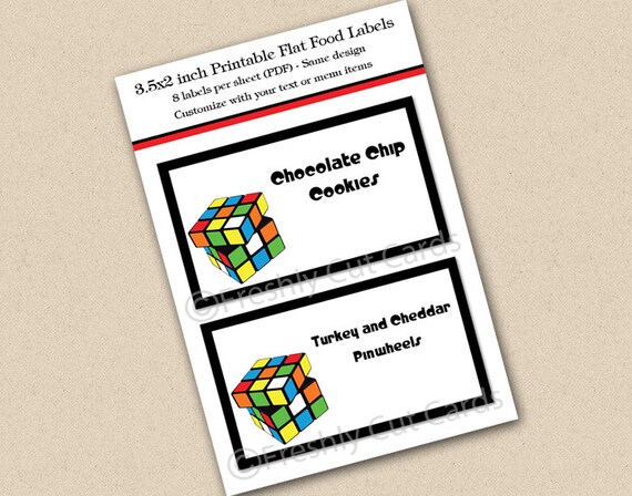 Party like it's 1985 Food Labels Il_570xn