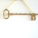 Key To The City - Vintage Brass Key Holder Wall Hanging