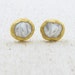 24k Gold Stud earrings, Solid Gold Studs, Pearls and Gold Stud Earrings, 24k Gold & Pearls Post Earrings, Weddings Stud Earrings