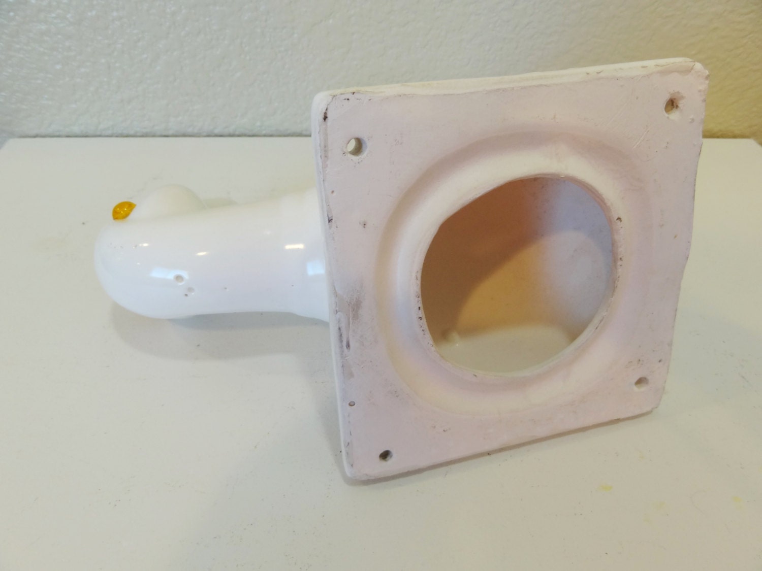 Ceramic Towel Holder // Duck Head // Animal Wall Head