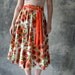 Reserved: Yan Xu 1950s RED Poppy Swing Skirt