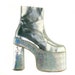 Glam Rock 90's Club Kid Holographic Platform Wedge Heels