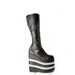 90's Mega Platform Wedge Glitter Knee Boots // 10