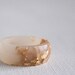 rose gold size 8 round resin eco resin ring