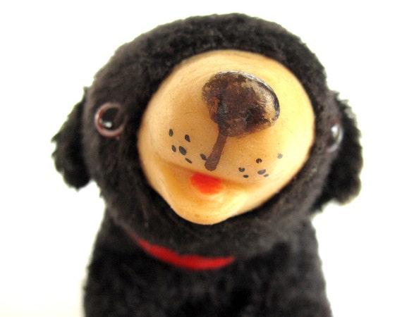 vintage stuffed animals with plastic faces