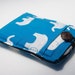 iPhone - iTouch - Smartphone - Gadget Case - Elephant Print - Organic Cotton - Eco Friendly - Ready to Ship